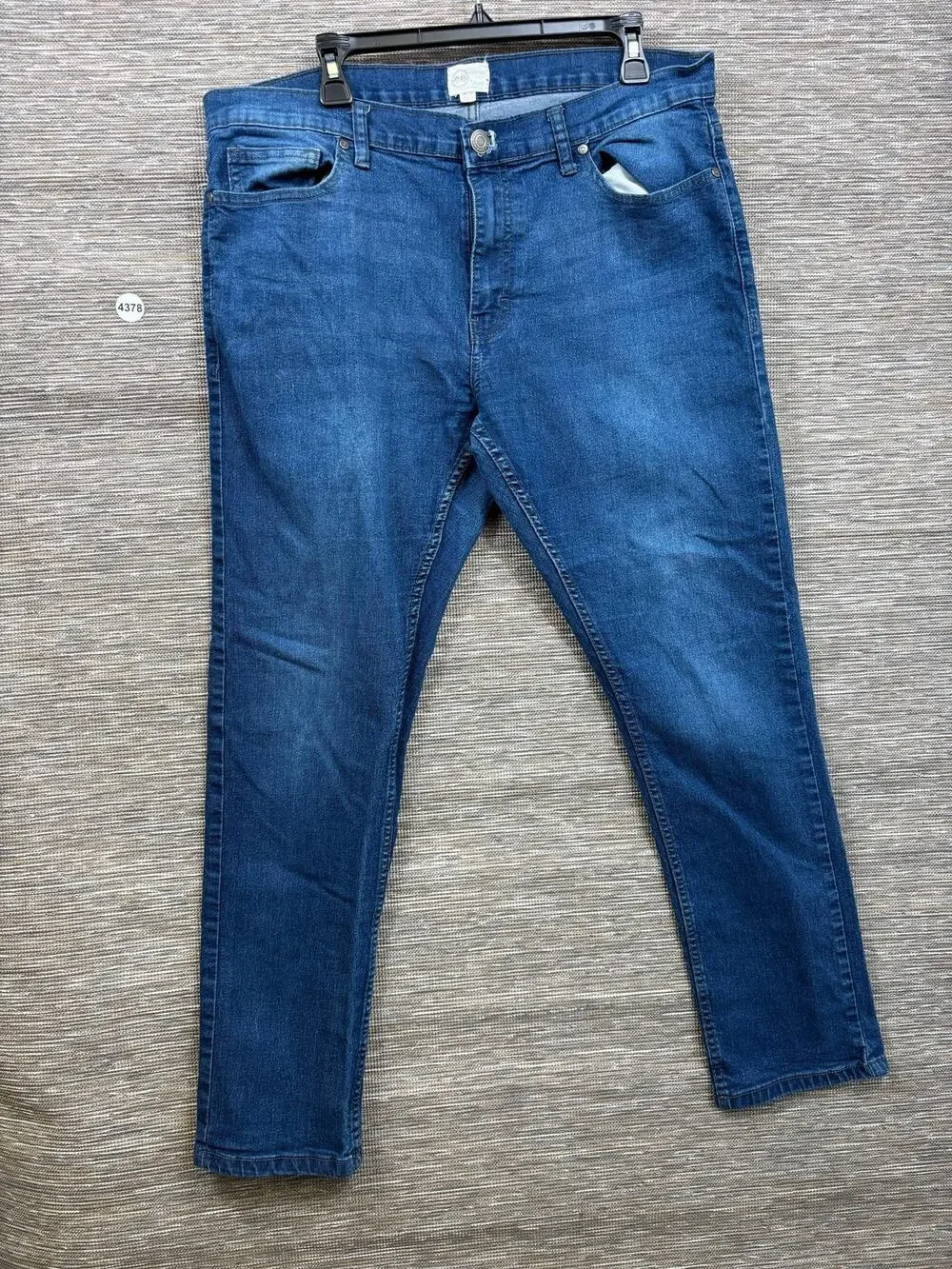 Copper Denim Jeans Mens 38x30 Blue Medium Wash Regular Straight Stretch Pants